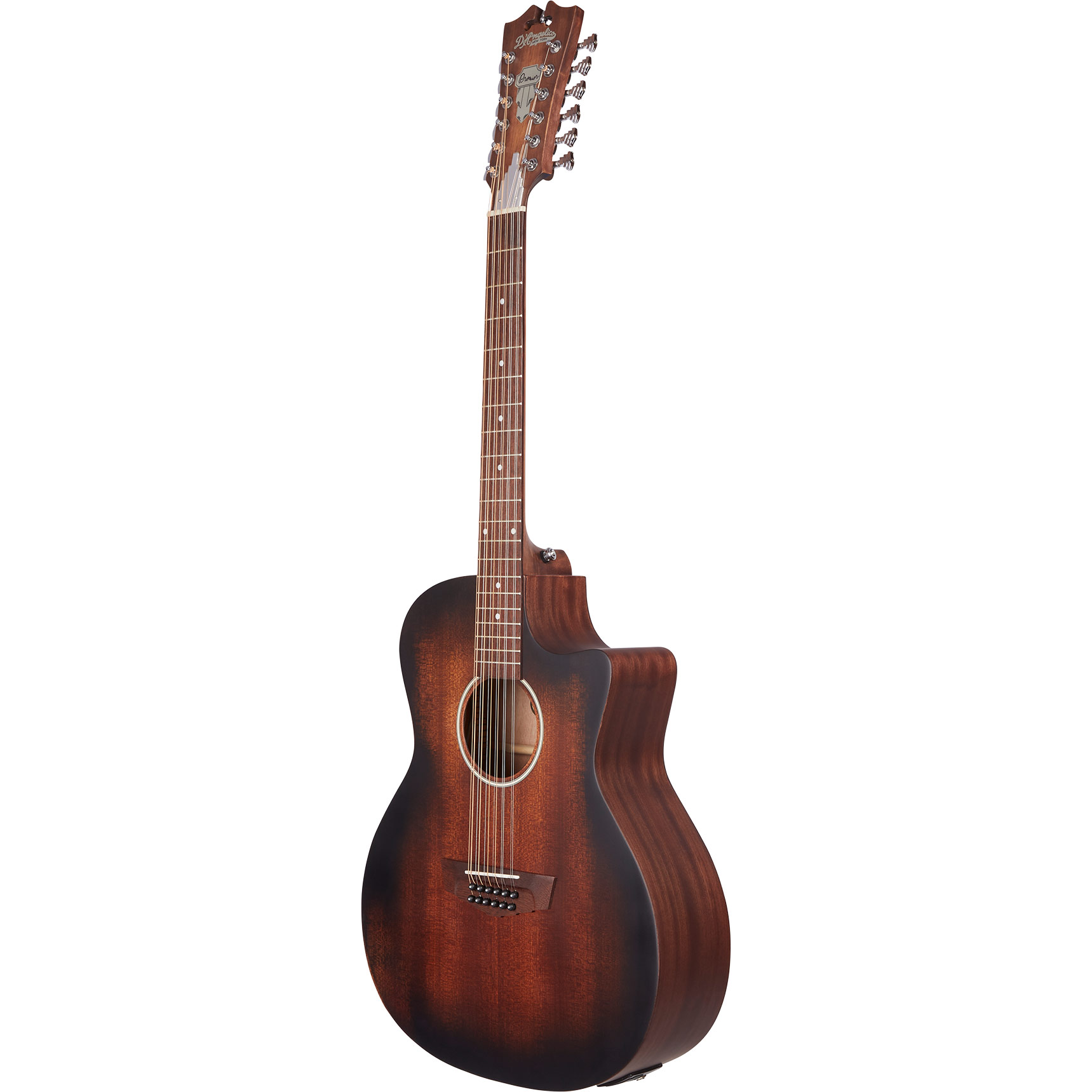 D'Angelico Premier Fulton LS Grand Auditorium Aged Mahogany 12 String Guitar