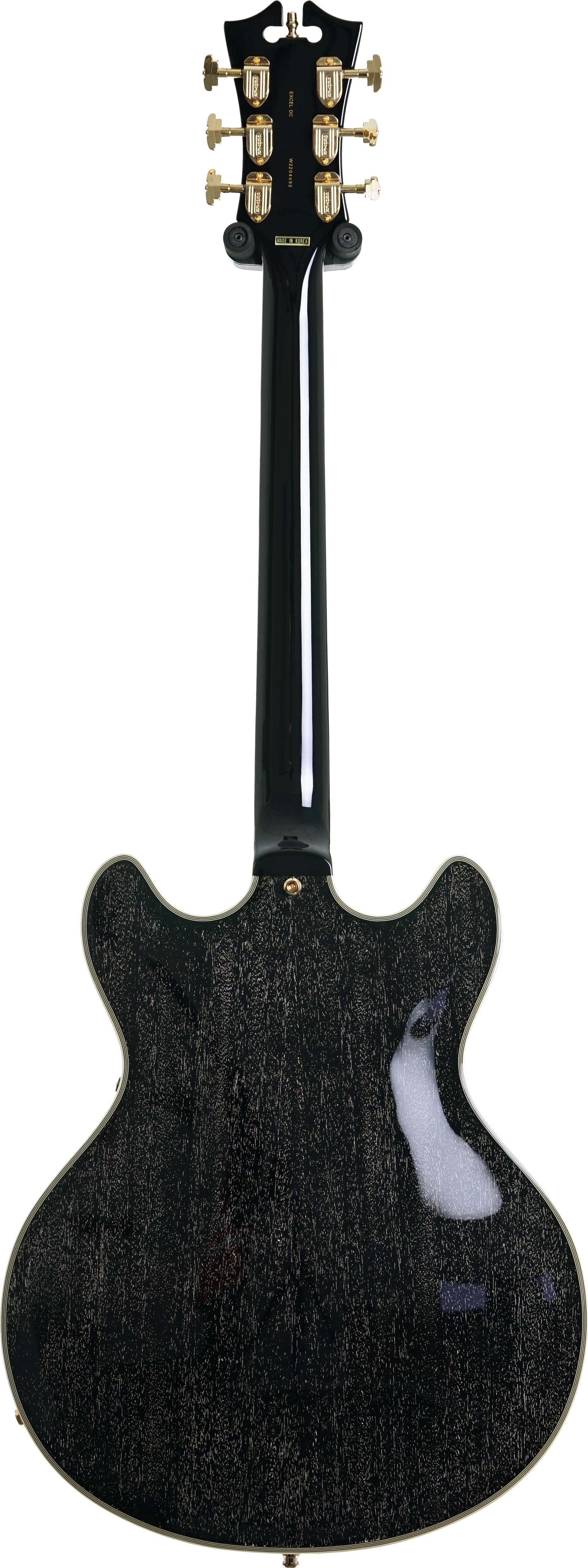 D'Angelico Excel DC Stopbar Black Dog 
