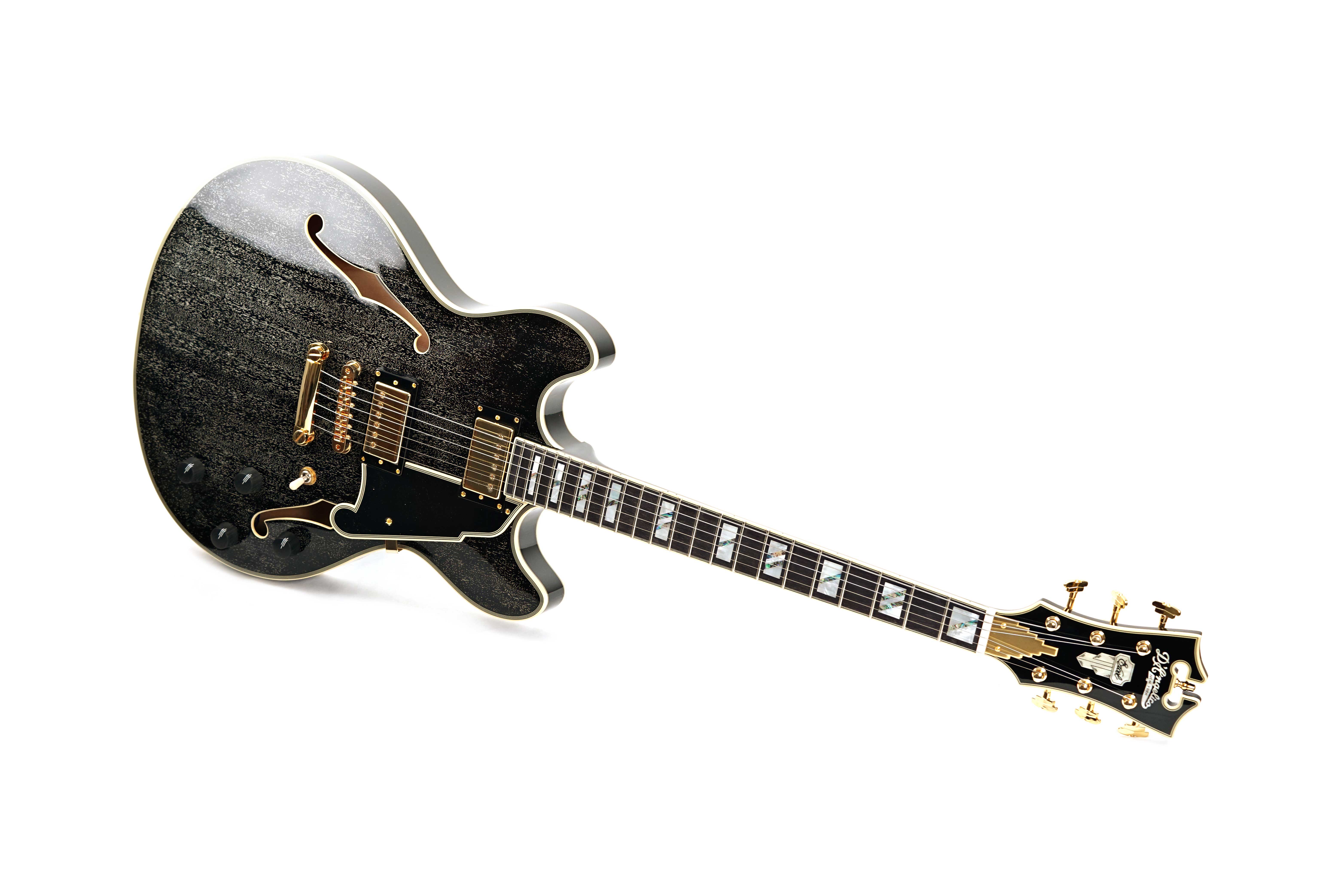 D'Angelico Excel DC Stopbar Black Dog 