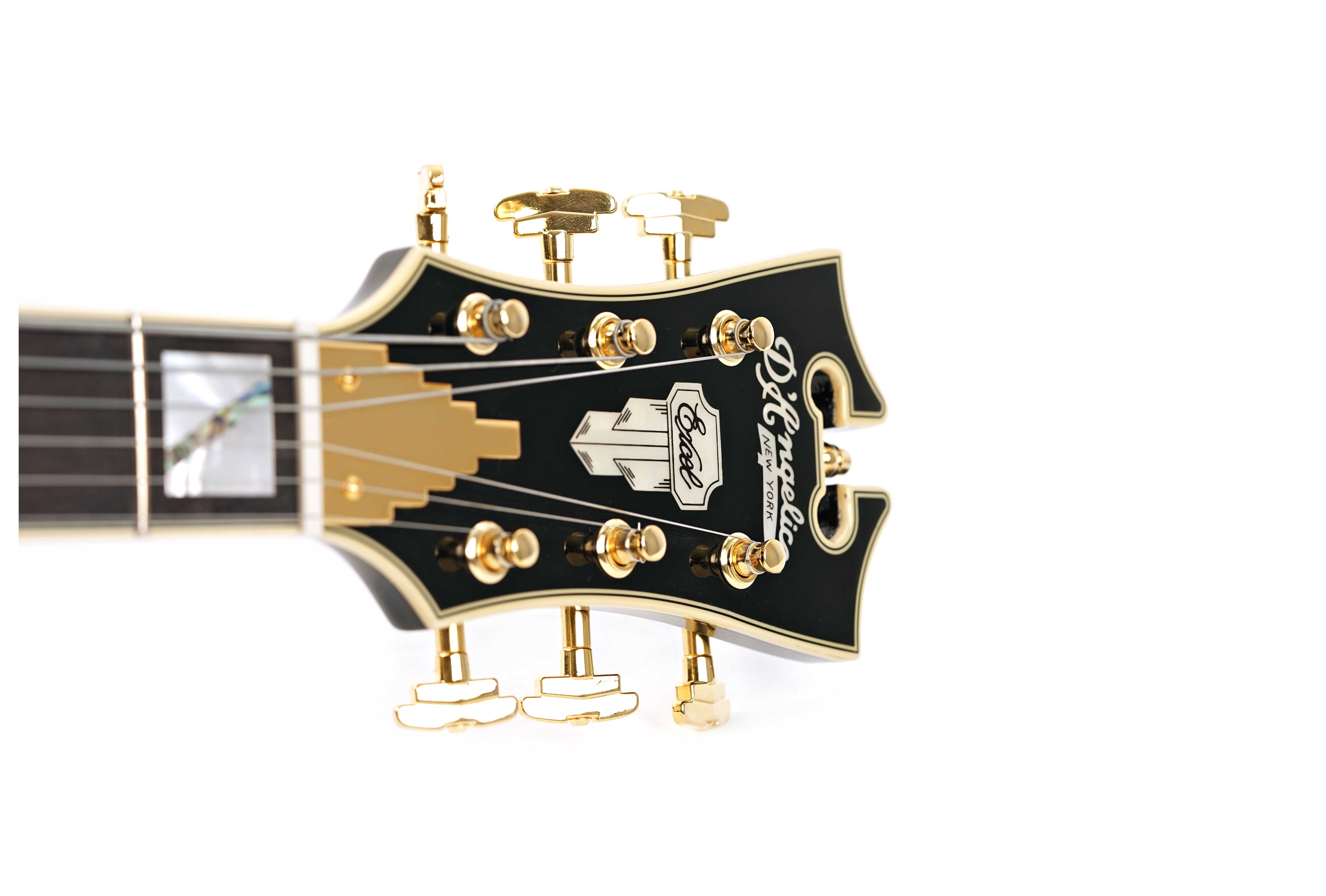 D'Angelico Excel DC Stopbar Black Dog 