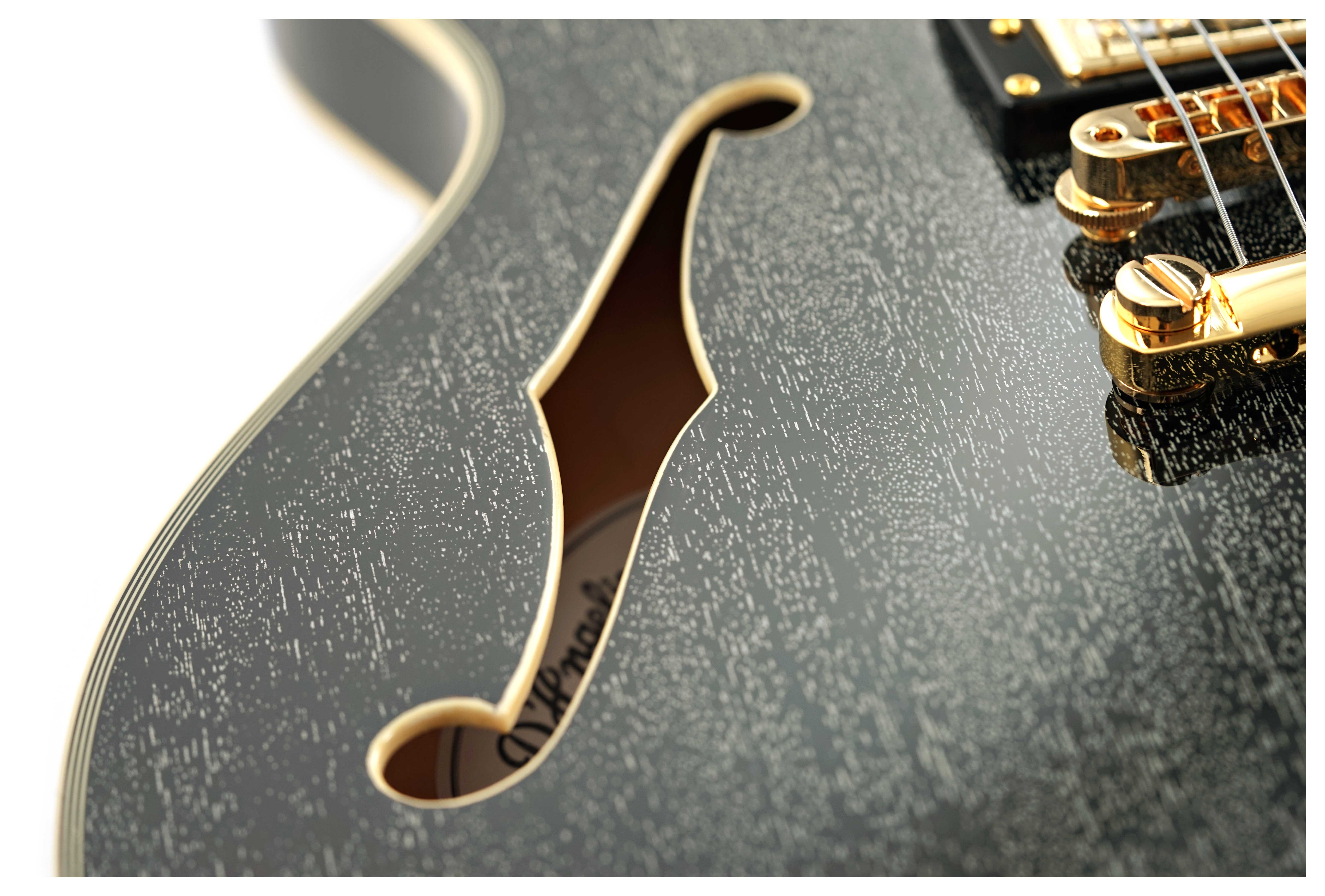 D'Angelico Excel DC Stopbar Black Dog 