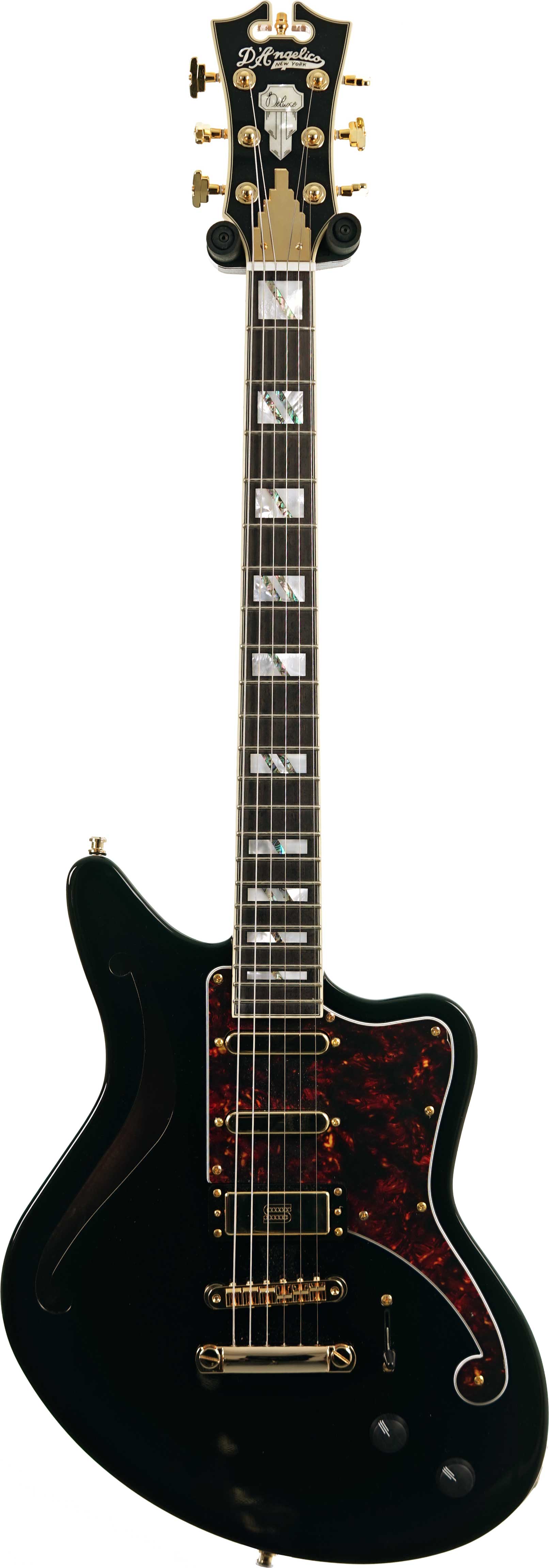 D'Angelico Deluxe Bedford Semi Hollow Black (Ex-Demo) #W2400351