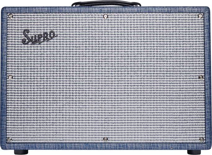 Supro Keeley Custom 12 Blue Rhino 25 Watt Combo Valve Amp Supro Keeley Custom 12 Blue Rhino 25 Watt Combo Valve Amp