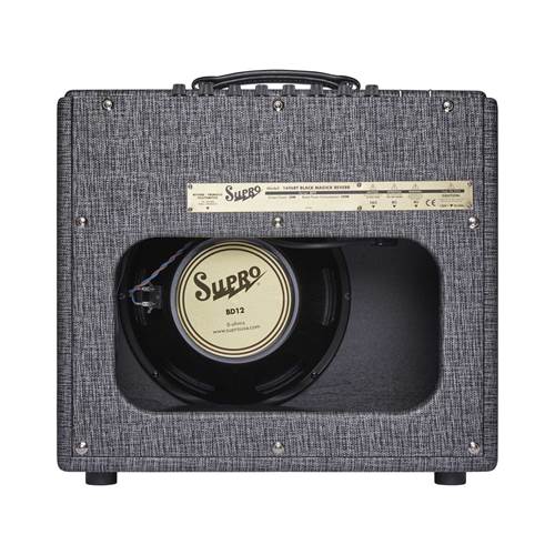 Supro Black Magick Reverb Combo Valve Amp Black Rhino 1696RT Supro Black Magick Reverb Combo Valve Amp Black Rhino 1696RT