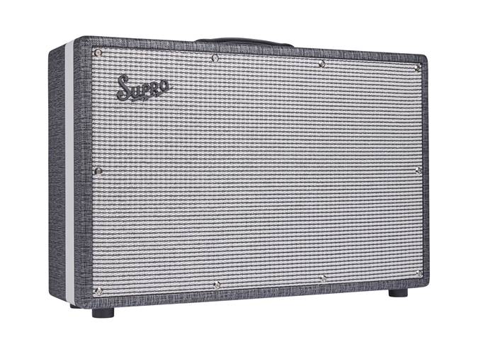 Supro Black Magick 2x12 Guitar Cabinet Black Rhino Supro Black Magick 2x12 Guitar Cabinet Black Rhino