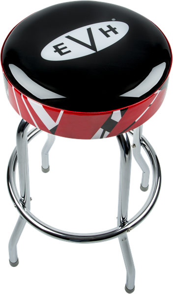 EVH 30 Inch Red Black & White Bar Stool
