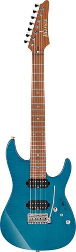 Ibanez MM7 Martin Miller Signature AZ 7 String Transparent Aqua Blue