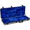 Fender Deluxe Moulded Stratocaster/Telecaster Case Silver/Blue Front View