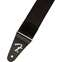 Fender Right Height Rayon Strap, Black Front View
