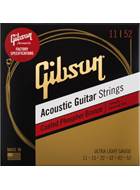Gibson Coated Phosphor Bronze Acoustic Guitar Strings Ultra-Light 11-52
