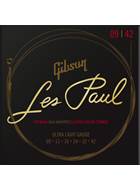 Gibson Les Paul Premium Electric Guitar Strings Ultra-Light 9-42