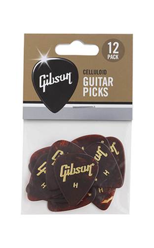 Gibson Tortoise Picks 12 Pack Heavy Guitar Picks