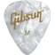 Gibson Pearloid White Picks 12 Pack Medium Guitar Picks Front View