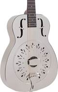 Recording King Style-0 RM-998-D Bell Brass Resonator D Chickenfoot Coverplate Nickel