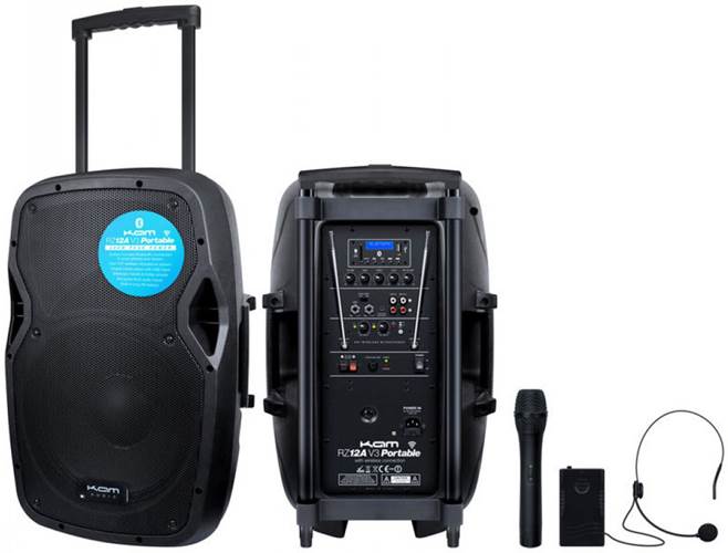 KAM RZ12AP Portable 12 Inch Speaker 800w  KAM RZ12AP Portable 12 Inch Speaker 800w