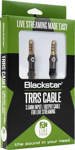 Blackstar 6ft/1.8m TRRS Minijack Studio Patch Cable 