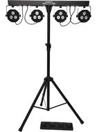 Kam Power Party Bar WFS Lights inc lights, stand, footswitch & bag