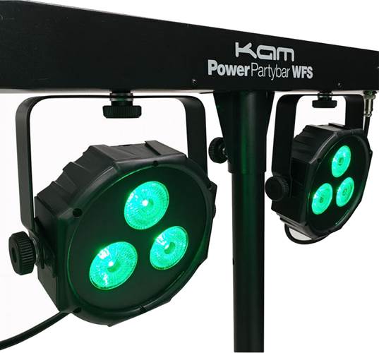 Kam Power Party Bar WFS Lights inc lights, stand, footswitch & bag Kam Power Party Bar WFS Lights inc lights, stand, footswitch & bag