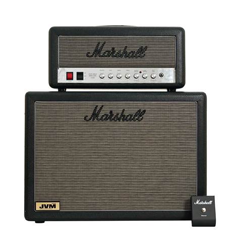 Marshall Design Store 2525H Silver Jubilee Valve Amp Head with JVM212C Guitar Cabinet Black