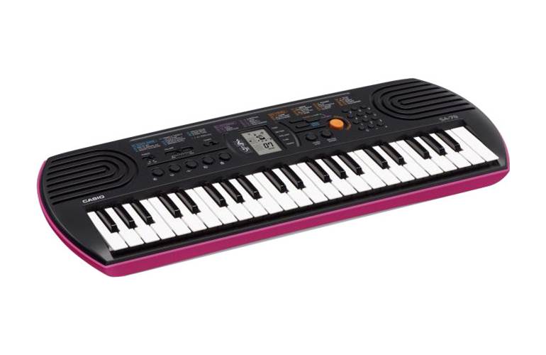 Casio SA-78 Mini Keyboard Black and Pink