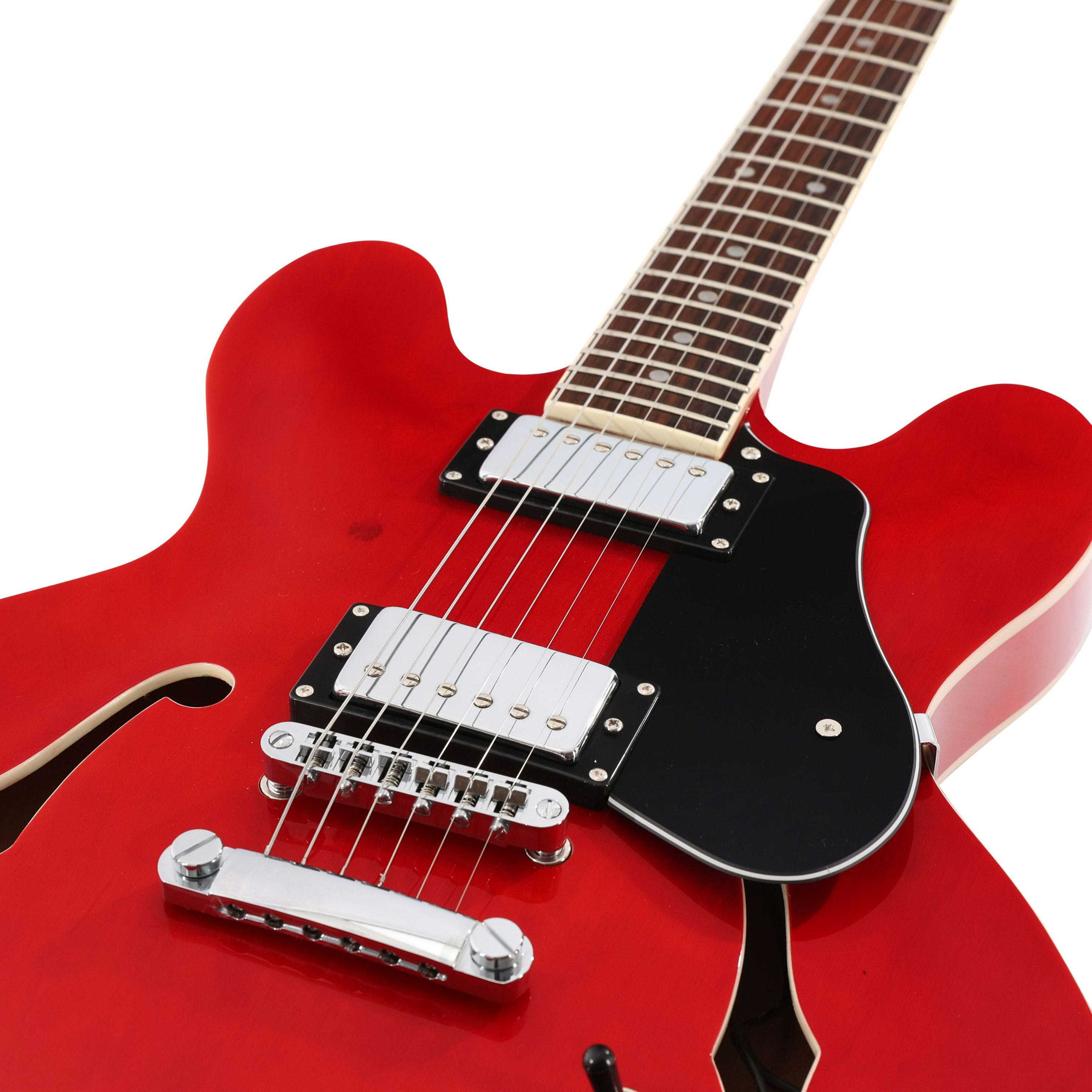 EastCoast G35 Semi-Hollow Cherry Red Rosewood Fingerboard
