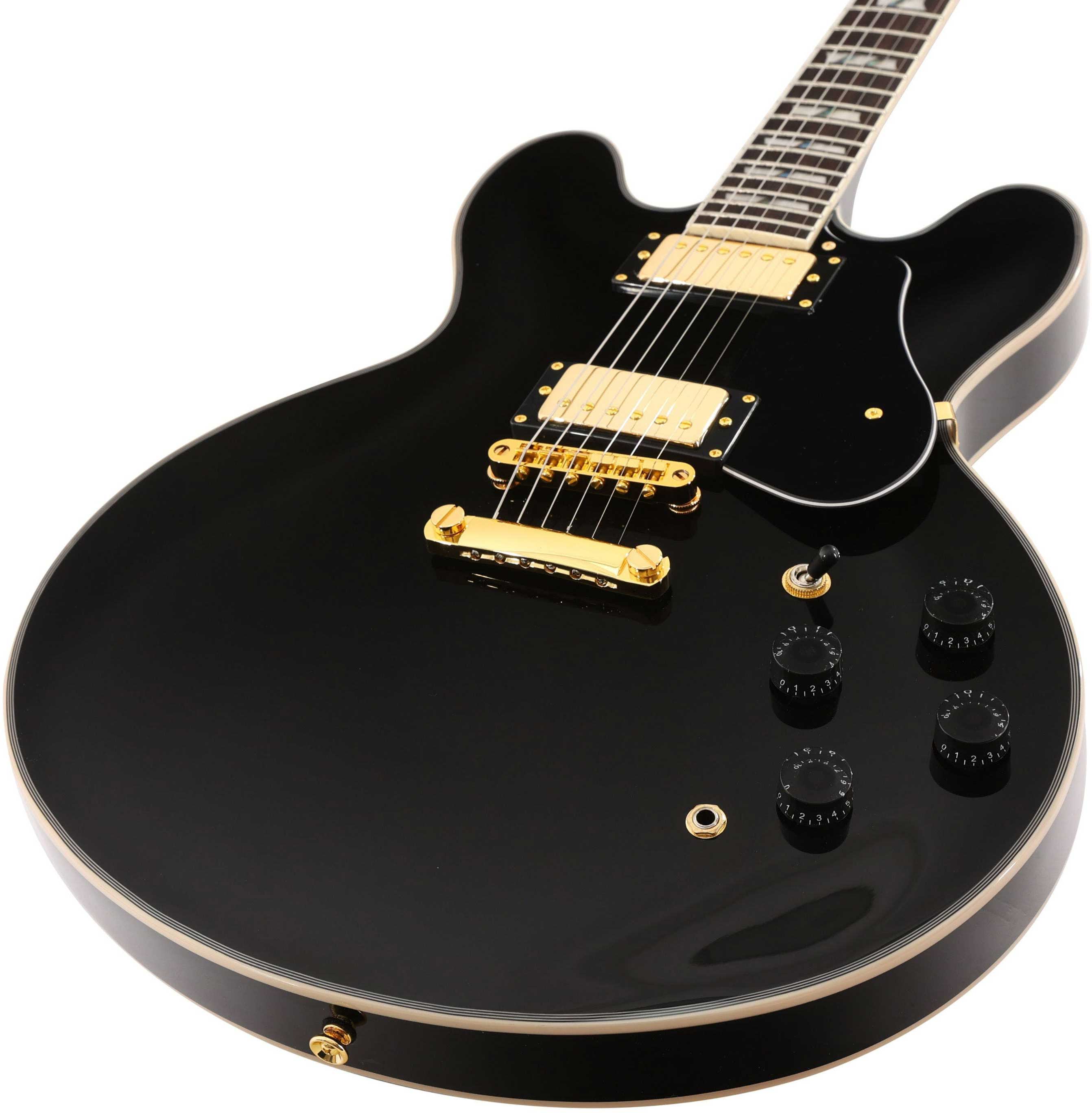 EastCoast G35 Semi-Hollow Black Rosewood Fingerboard