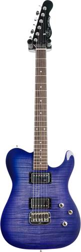 G&L Tribute ASAT Deluxe Carved Top Bright Blueburst Rosewood Fingerboard
