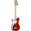 G&L Tribute Fallout Short Scale Bass Candy Apple Red Maple Fingerboard Left Handed Front View