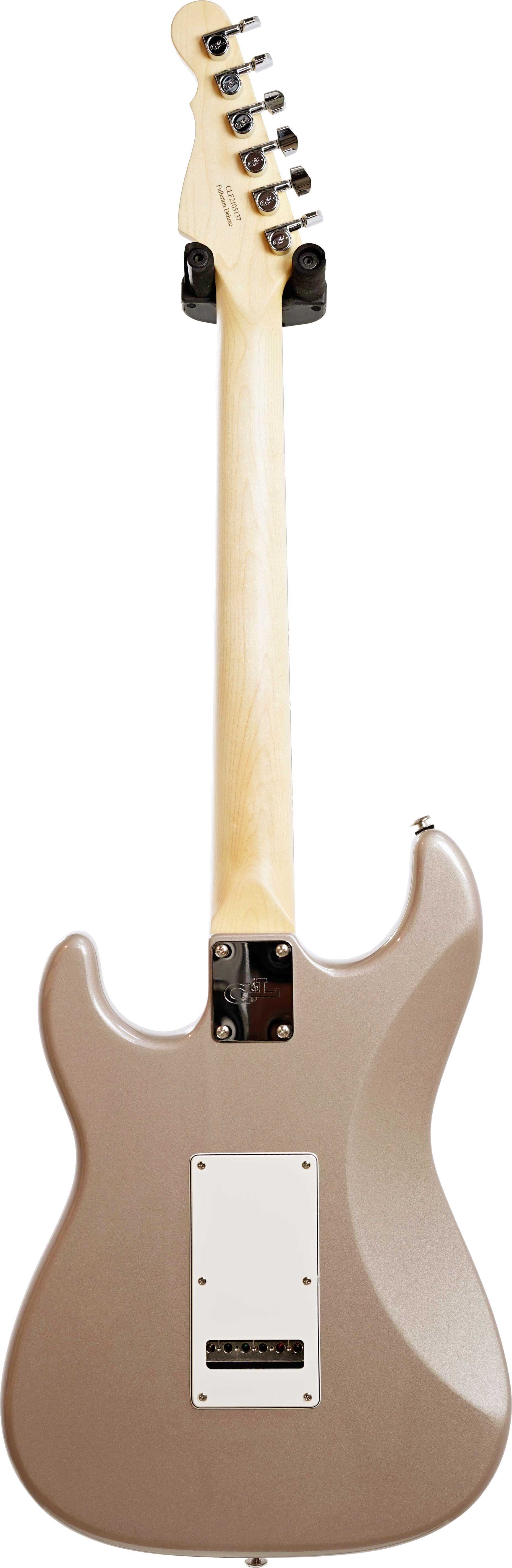 G&L USA Fullerton Deluxe Legacy Shoreline Gold Caribbean Rosewood Fingerboard