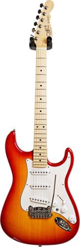 G&L USA Fullerton Deluxe S-500 Pine Dark Cherryburst Maple Fingerboard