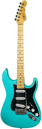 G&L USA Fullerton Deluxe S-500 Turquoise Maple Fingerboard