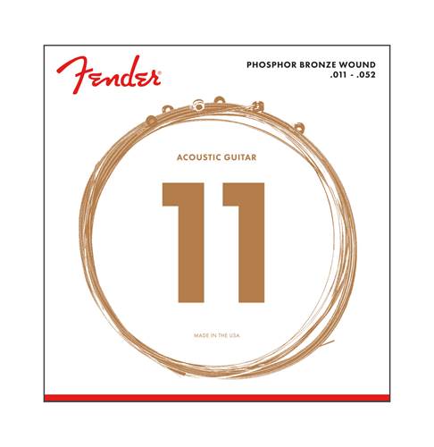 Fender Phosphor Bronze Acoustic Guitar Strings Ball End 11-52