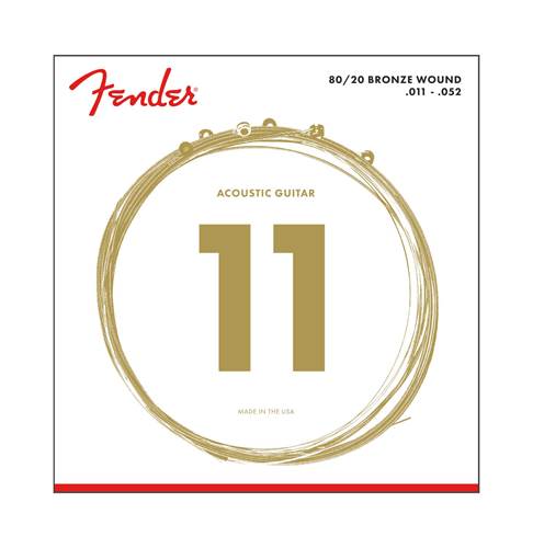 Fender 80/20 Bronze Acoustic Strings Ball End 11-52