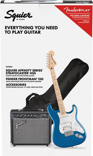 Squier Affinity HSS Stratocaster Pack Lake Placid Blue