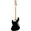 Squier Affinity Jazz Bass Black Maple Fingerboard Back View