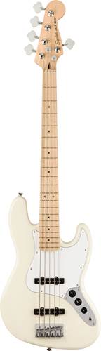 Squier Affinity Jazz Bass V Olympic White Maple Fingerboard