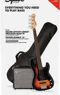 Squier Affinity Precision Bass PJ Pack 3 Colour Sunburst