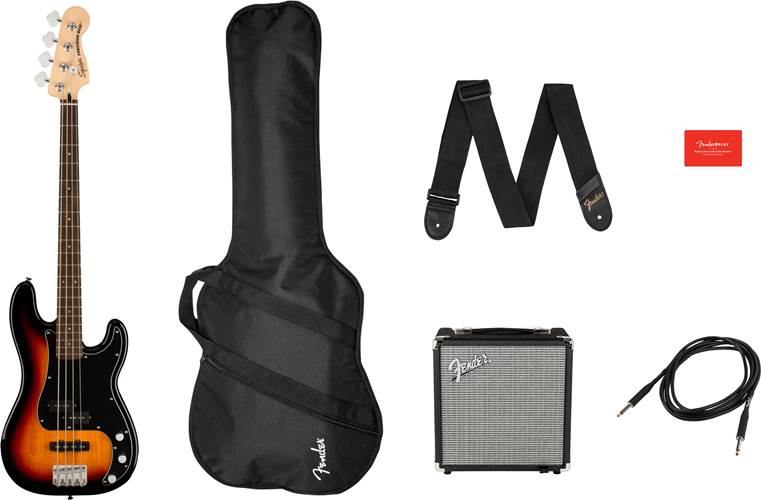 Squier Affinity Precision Bass PJ Pack 3 Colour Sunburst Squier Affinity Precision Bass PJ Pack 3 Colour Sunburst