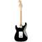 Squier Affinity Stratocaster Black Maple Fingerboard Back View