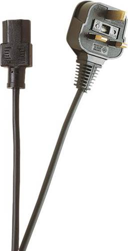Eagle IEC Mains Lead to 3 Pin UK Plug 5A 1.5m Black Eagle IEC Mains Lead to 3 Pin UK Plug 5A 1.5m Black