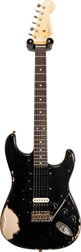 Fender Custom Shop 1961 Stratocaster HSS Heavy Relic Black Over Desert Sand #R120427