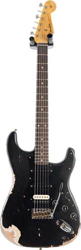 Fender Custom Shop 1961 Stratocaster HSS Heavy Relic Black Over Desert Sand #R120509