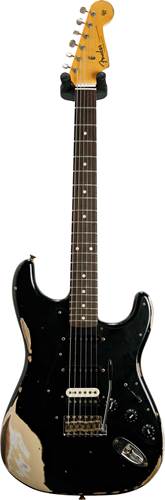 Fender Custom Shop 1961 Stratocaster HSS Heavy Relic Black Over Desert Sand #R120311