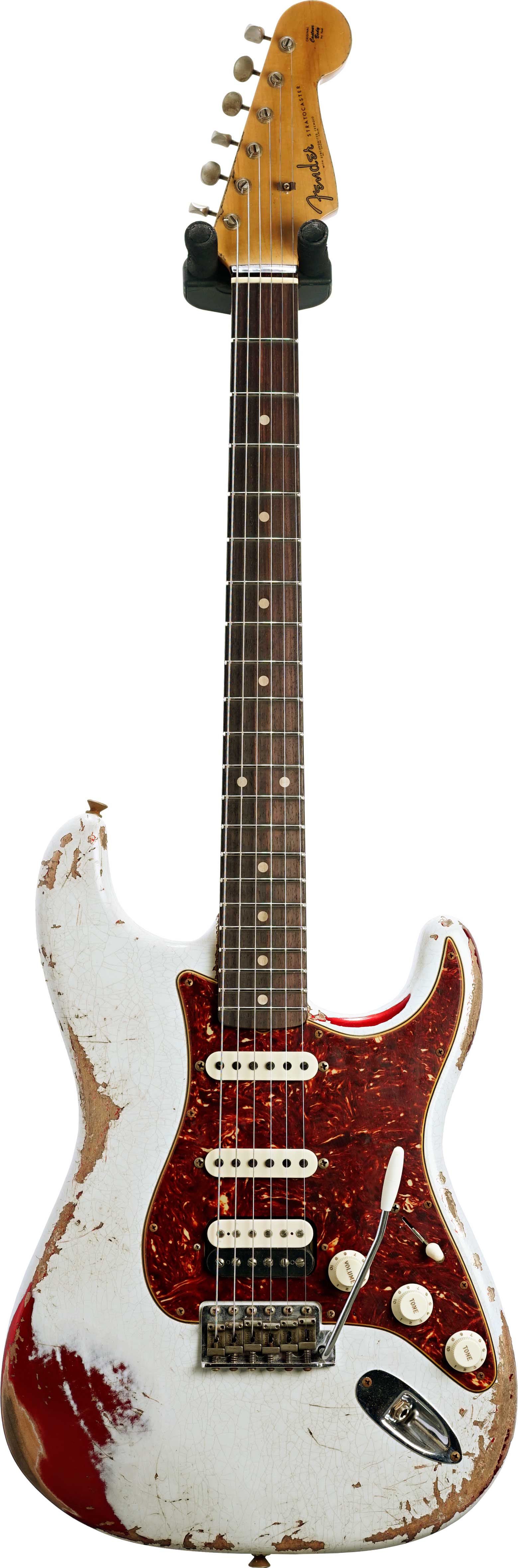 Fender Custom Shop 1961 Stratocaster HSS Heavy Relic Olympic White