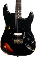 Fender Custom Shop 1961 Stratocaster HSS Heavy Relic Black Over 3 Tone Sunburst #R120494