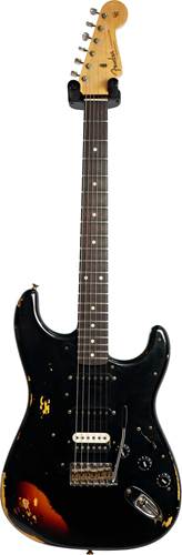 Fender Custom Shop 1961 Stratocaster HSS Heavy Relic Black Over 3 Tone Sunburst #R120494
