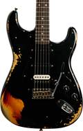 Fender Custom Shop 1961 Stratocaster HSS Heavy Relic Black Over 3 Tone Sunburst #R120403