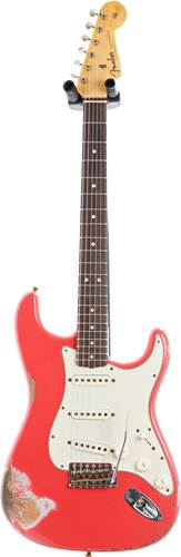 Fender Custom Shop 1963 Strat Heavy Relic Aged Fiesta Red #cz556371