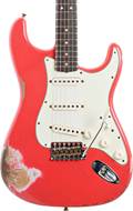 Fender Custom Shop 1963 Stratocaster Heavy Relic Aged Fiesta Red
