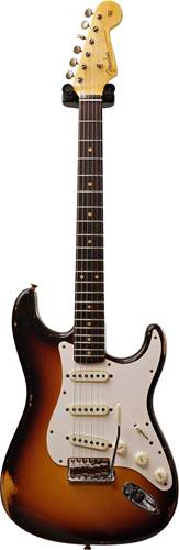Fender Custom Shop 1959 Stratocaster Relic Super Faded Aged 3 Colour Chocolate Sunburst #CZ556285